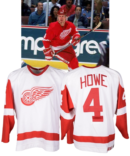 Mark Howes 1993-94 Detroit Red Wings Game-Worn Jersey - Nice Game Wear!