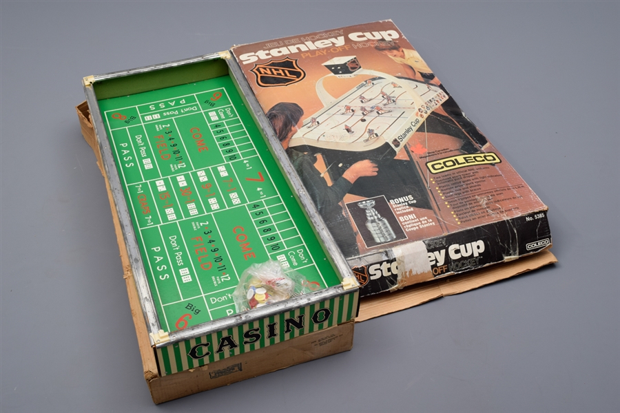Collection of 13 Vintage Tabletop Hockey and Other Sports Games