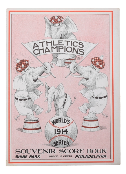 1914 World Series Program (Philadelphia) - Philadelphia Athletics vs Boston Braves