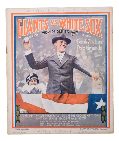 1917 World Series Program (New York) - New York Giants vs Chicago White Sox