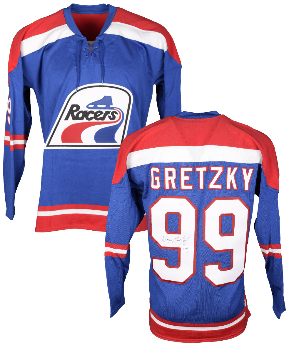 Lot Detail - Wayne Gretzky Signed Indianapolis Racers Jersey