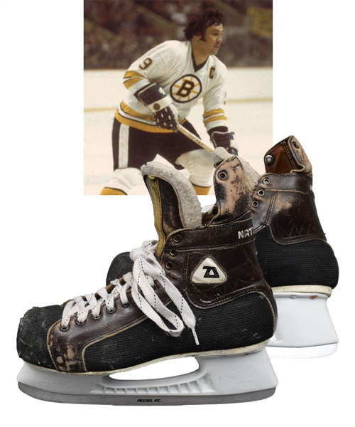 Johnny Bucyks 1970s Boston Bruins Daoust Game-Used Skates from His Collection