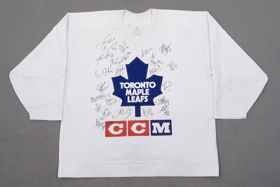Toronto Maple Leafs / Newmarket Saints Team-Signed Jersey, Stick and Memorabilia Collection of 4