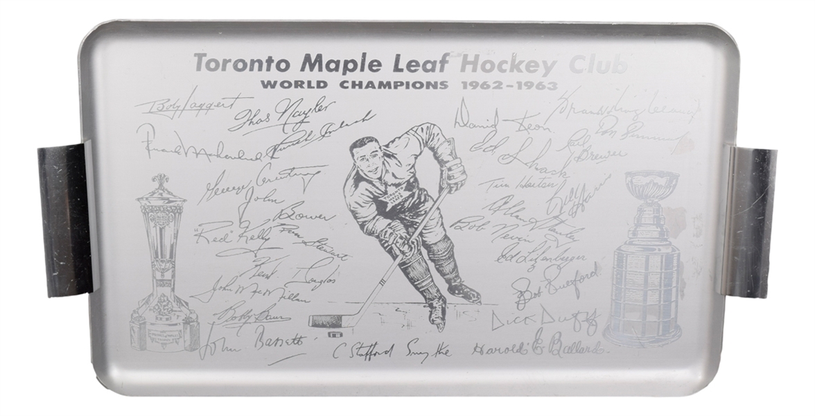 Toronto Maple Leafs 1962-63 Stanley Cup Championship Tray