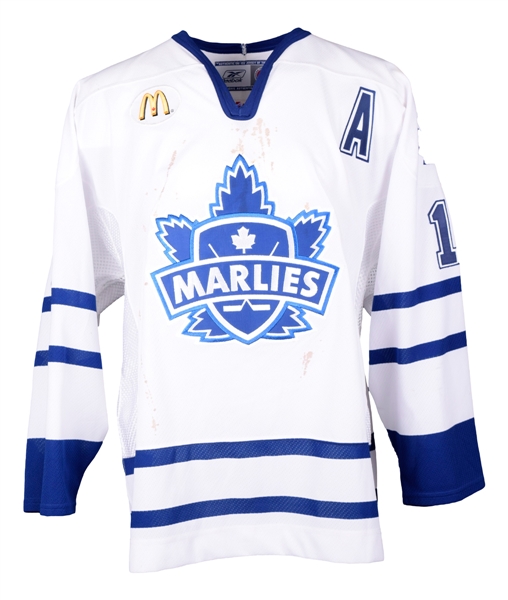 Kris Newburys 2005-06 AHL Toronto Marlies Game-Worn Alternate Captains Jersey with LOA