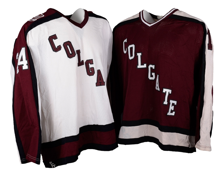 John Dances and Steve DuBarrys Mid-1990s NCAA Colgate University Game-Worn Jerseys