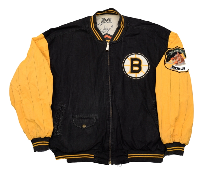 Boston Bruins Heritage Jacket Signed by 22 with 16 HOFers
