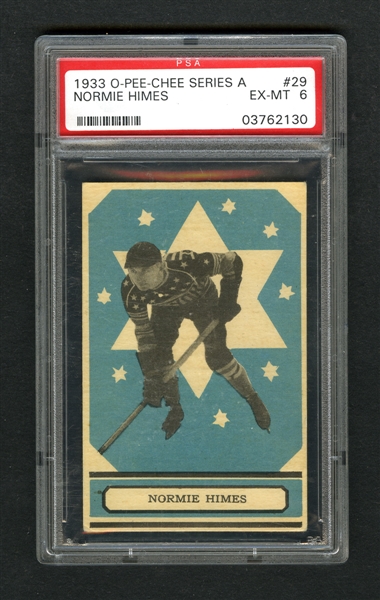 1933-34 O-Pee-Chee Series A #29 Normie Himes RC - Graded PSA 6