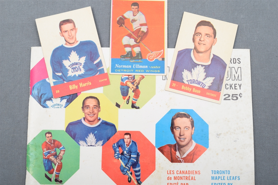 1950s Ullman, Harris and Baun RCs and 1961-62 York Peanut Butter Album and Cards 