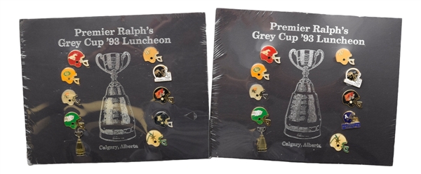 CFL Memorabilia Collection with 1960s/1970s Grey Cup Press Pins (14)