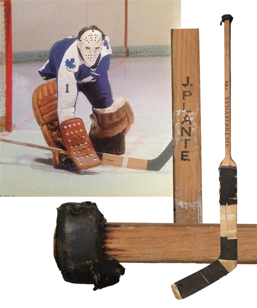 Jacques Plantes Early-1970s Toronto Maple Leafs Victoriaville Game-Used Stick