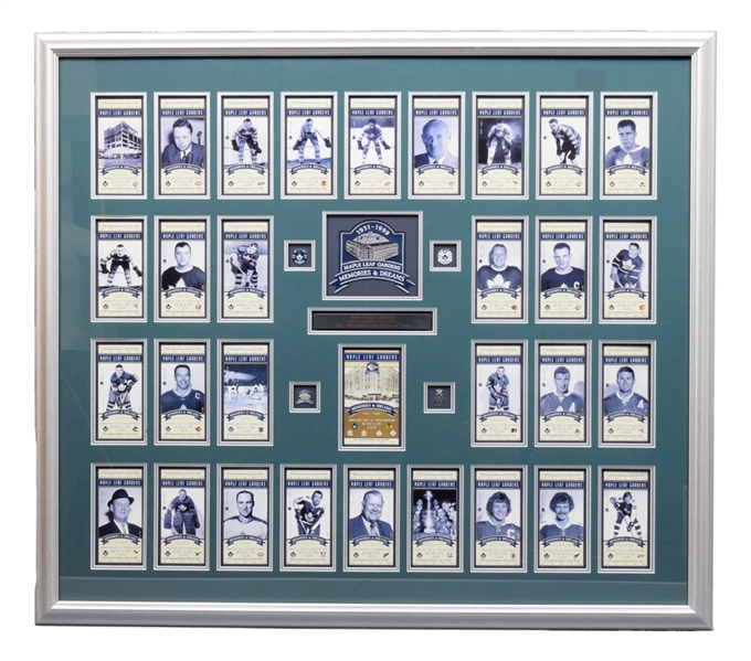 Maple Leaf Gardens Limited-Edition Final Season V.I.P. Ticket Framed Display (41” x 46 ¾”)