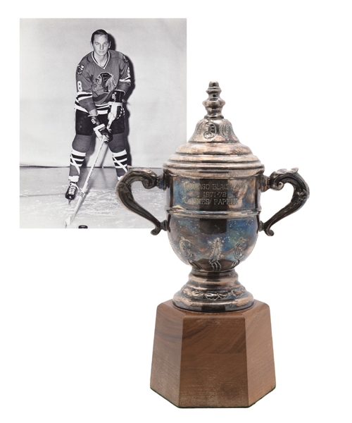 Jim Pappins 1971-72 Chicago Black Hawks Clarence Campbell Bowl Championship Trophy from His Collection (11")