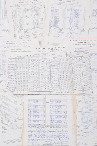 1981 Canada Cup and Super Series Score Sheet and Official Reports Collection From Ron Andrews Collection