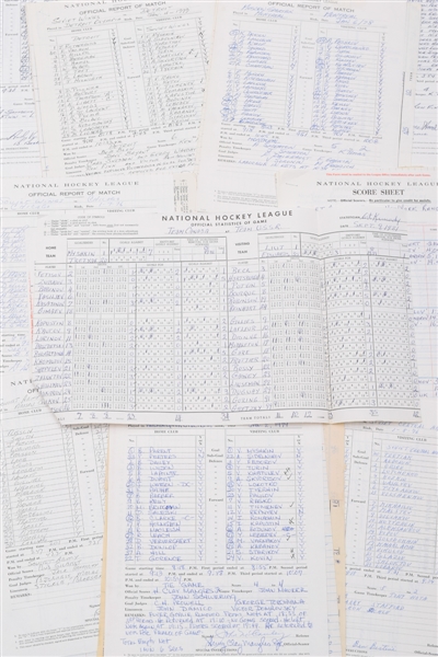 1981 Canada Cup and Super Series Score Sheet and Official Reports Collection From Ron Andrews Collection