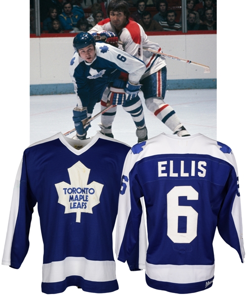 Ron Ellis 1979-80 Toronto Maple Leafs Game-Worn Jersey - Team Repairs!