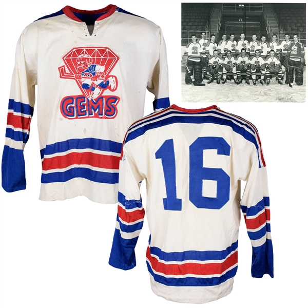 Mid-1960s IHL Dayton Gems Game-Worn Jersey - Inaugural Season Era
