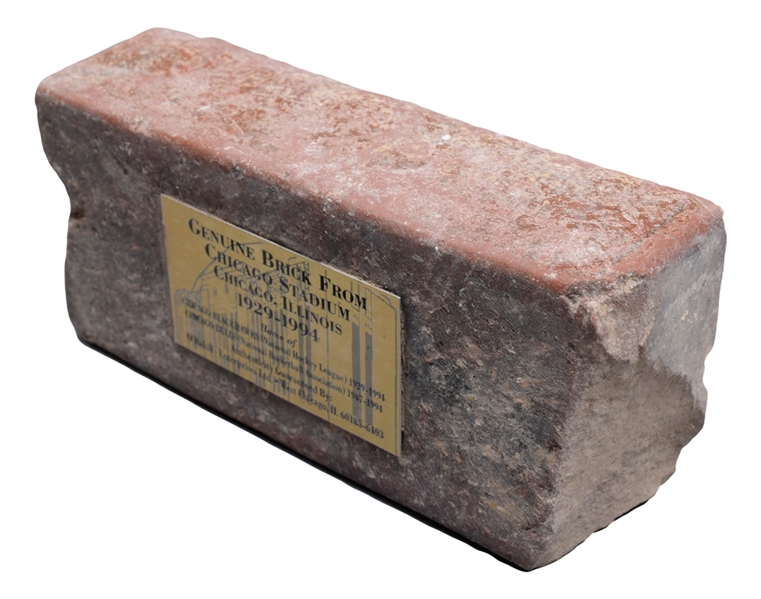 Original Chicago Stadium 1929-1994 Brick with Plaque