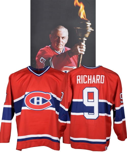 Maurice "Rocket" Richard Montreal Canadiens 1996 Montreal Forum Closing Event-Worn Jersey