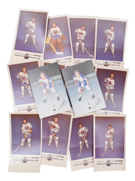 Edmonton Oilers Postcard and Photo Collection with Early-1970s WHA Postcards, 1979-80 Postcards and More