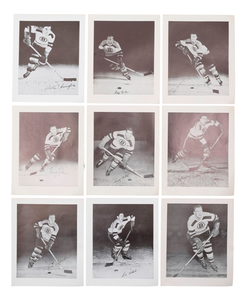 Boston Bruins 1950s All-Time All-Stars Picture Set and Mid-1950s Picture Set