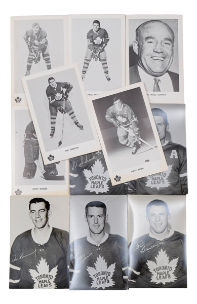 Toronto Maple Leafs 1960s-1980s Postcard Collection of 380+