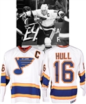 Brett Hulls 1993-94 St. Louis Blues Game-Worn Captains Jersey