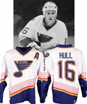 Brett Hulls 1997-98 St. Louis Blues Game-Worn Alternate Captains Jersey