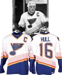 Brett Hulls 1994-95 St. Louis Blues Game-Worn Captains Jersey