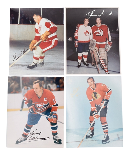 Hockey HOFers and Stars Signed Photo and Memorabilia Collection of 70+ With Lemieux, Howe and Tretiak