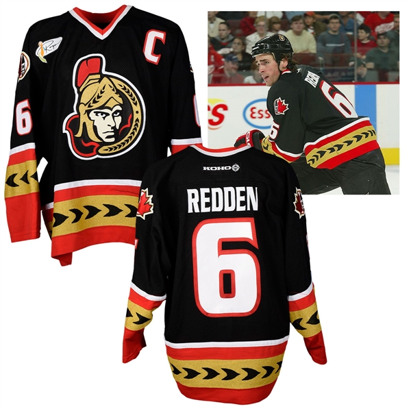 Wade Reddens 2003-04 Ottawa Senators Game-Worn Captains Third Jersey with Team LOA - Neilson Patch!