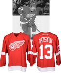 Pavel Datsyuks 2002-03 Detroit Red Wings Game-Worn Playoffs Jersey with LOA