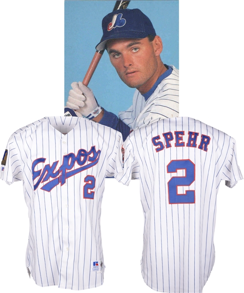 Tim Spehrs 1994 Montreal Expos Game-Worn Jersey with 125th Patch