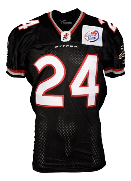 Korey Banks 2004 Ottawa Renegades Game-Worn Rookie Season Jersey