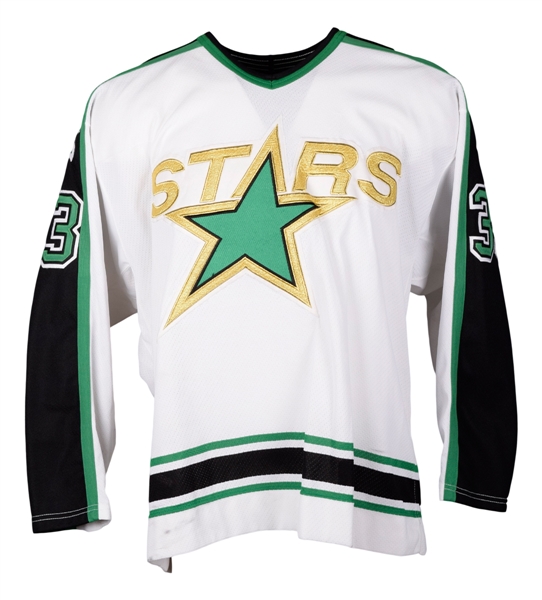 Mike Needhams 1993-94 Dallas Stars Inaugural Season Game-Worn Jersey