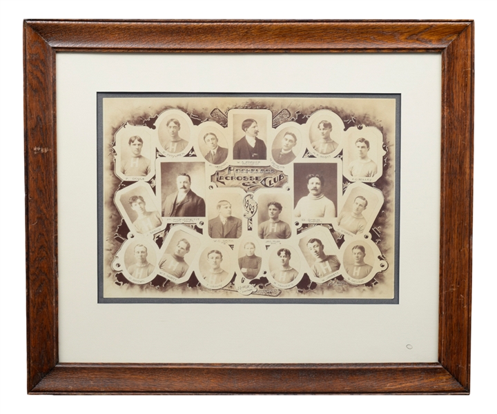 1903 Hochelaga Lacrosse Team Framed Team Photo (21 ¼” x 25 ¼”)