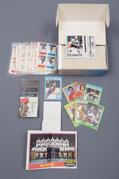 1973-93 O-Pee-Chee, Topps and Post Set Collection of 8 with 1979-80 OPC Set with Gretzky RC