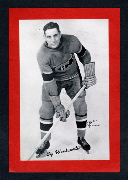 Rare Cy Wentworth Montreal Canadiens Bee Hive Group 1 Photo (1934-43)