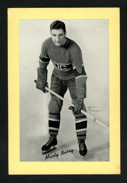Marty Barry and Earl Robinson Montreal Canadiens Bee Hive Group 1 Photos (1934-43)