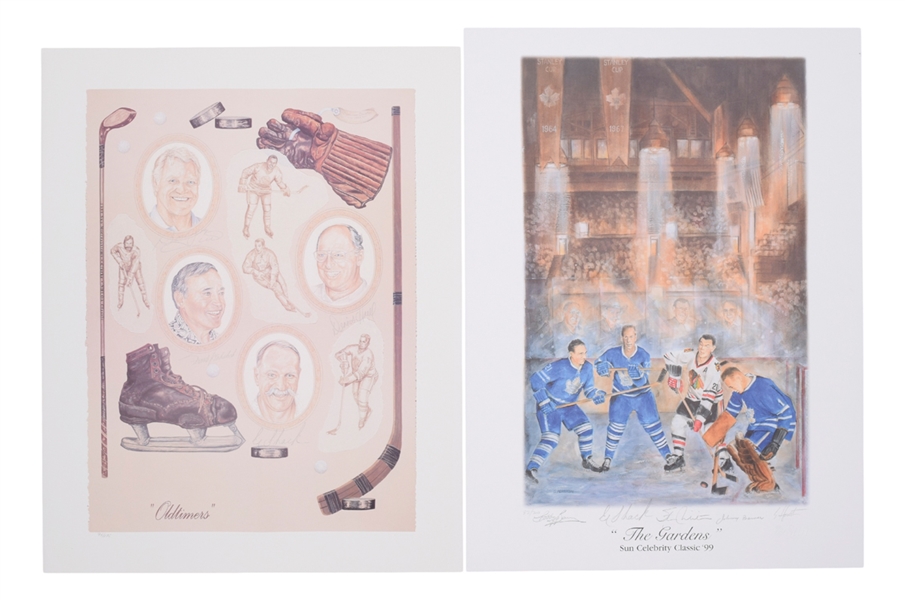 "The Rivalry", "Saturday Night Hero", "The Gardens" and Other Multi-Signed Lithograph Collection of 5