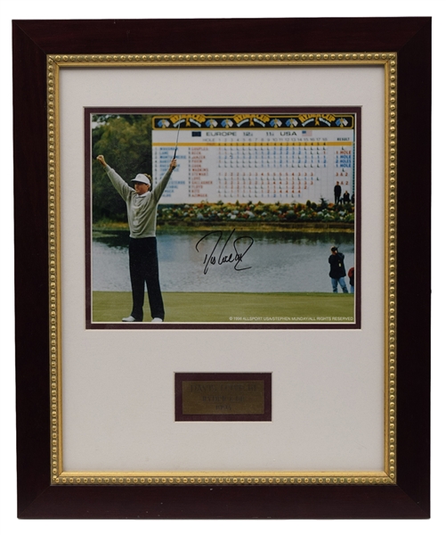 Davis Love III 1993 Ryder Cup Signed Photo Framed Display with LOA (15" x 18")