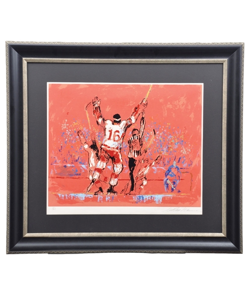 LeRoy Neimans 1973 Signed "Red Goal" (Detroit Red Wings) Framed Limited-Edition Serigraph #89/300 (37" x 33")
