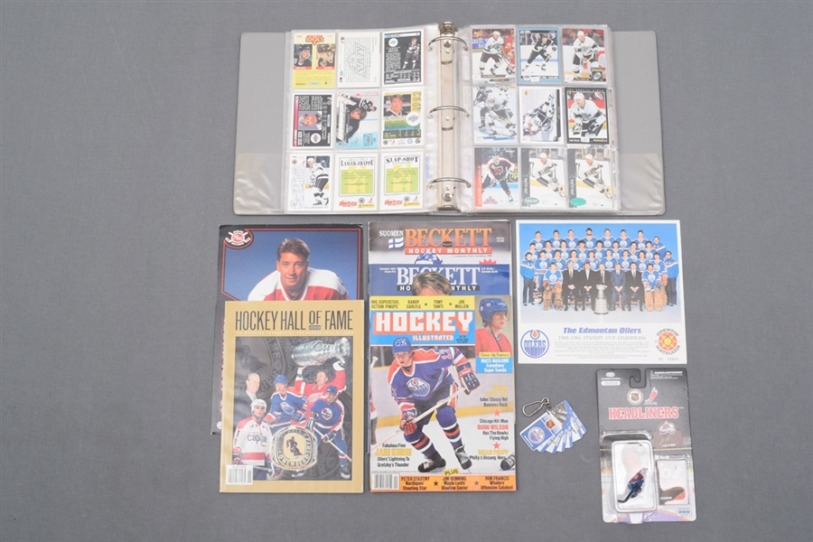 Jari Kurri Hockey Card and Memorabilia Collection of 270+ with 1980-81 O-Pee-Chee RC Card