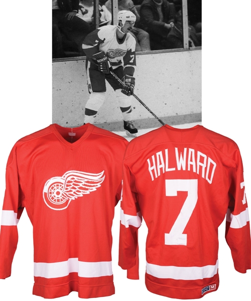 Doug Halwards 1986-87 Detroit Red Wings Game-Worn Jersey