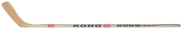 Mario Lemieuxs Late-1980s Pittsburgh Penguins Game-Issued Stick