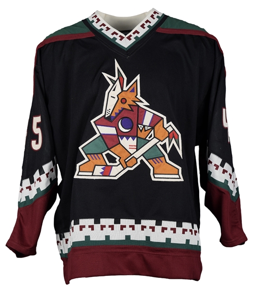 Mike Pomichters Circa 1997 Phoenix Coyotes Game-Issued Jersey