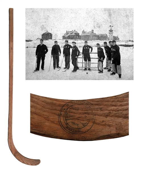 1880s/1890s Spalding Ice Hockey Ice Polo Stick (33")