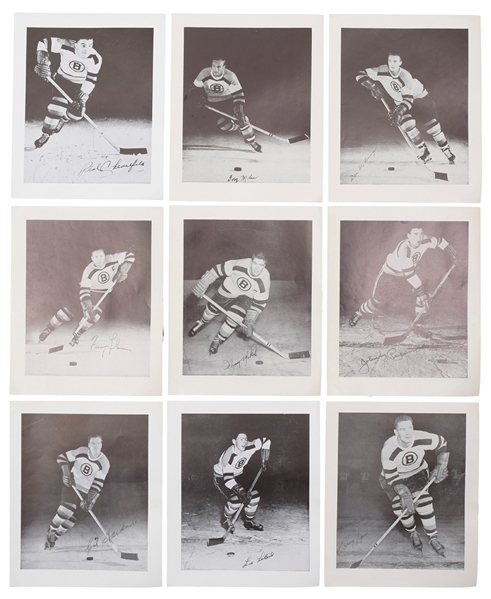 Boston Bruins 1950s All-Time All-Stars Picture Set and Mid-1950s Picture Set