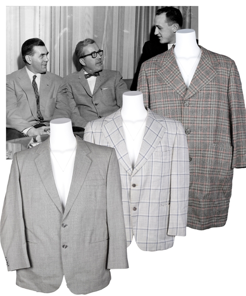 Maurice "Rocket" Richards Personal Sports Jacket Collection of 3 with LOA