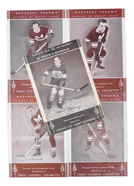 1934-35 Sweet Caporal Photo Collection of 7 with Howie Morenz and Ching Johnson